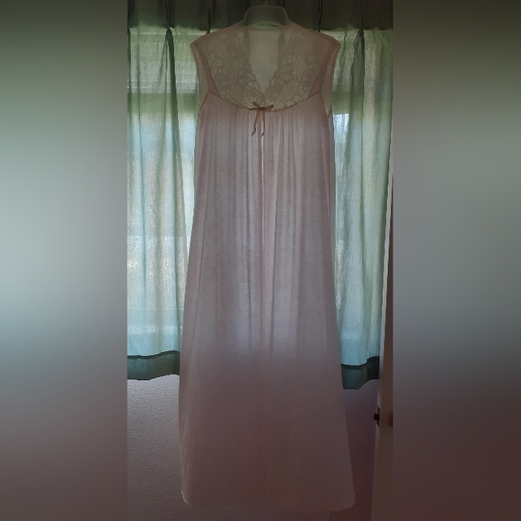 VTG nightgown pink feminine sheer lace - Picture 3 of 9